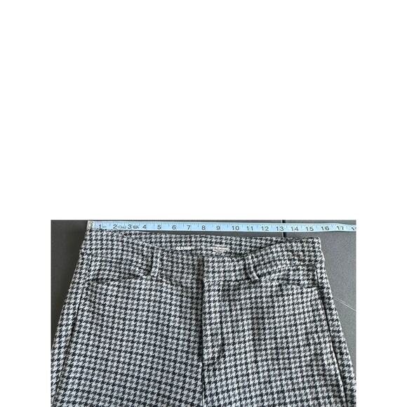 Old Navy Black Houndstooth Office Career Work Pixie Skinny Pants Size‎ 10 - Picture 8 of 11